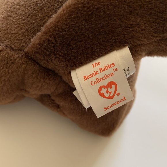 TY Beanie Babies "Seaweed" - 1996 Original Retired with Tags - Style 4080 - Picture 12 of 15